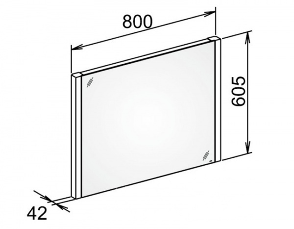 Фото зеркало keuco royal reflex 80 см 14296 002500
