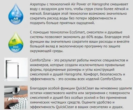 Фото смеситель для раковины hansgrohe talis e 71755000