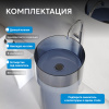 Фото раковина напольная abber kristall at2701saphir-h