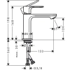 Фото смеситель для раковины hansgrohe rebris s 72520670