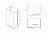 Фото душевое ограждение abber schwarzer diamant 130x90 см ag30130bh-s90b-s90b