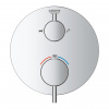 Фото встраиваемый термостатический смеситель для ванны grohe atrio new 24138003, цвет: хром