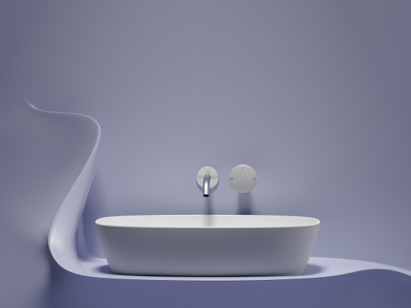Фото раковина накладная ceramicanova element 60 см, цвет: белый cn6049mw
