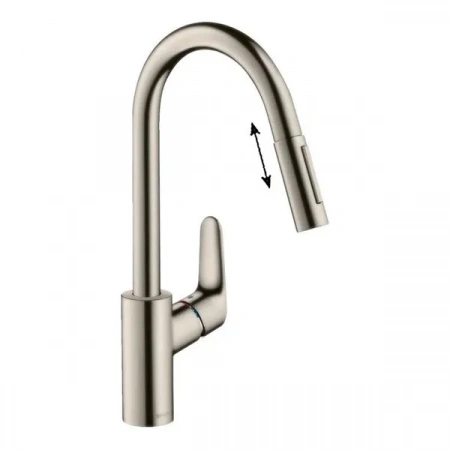 Фото смеситель для кухонной мойки hansgrohe focus 73880800