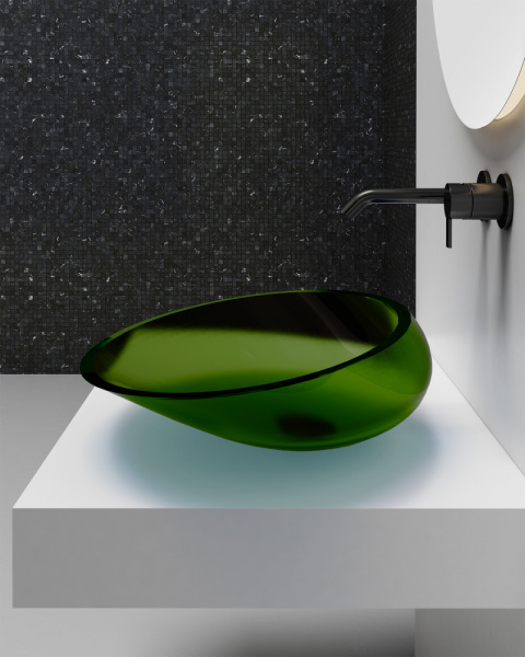 Фото раковина накладная abber kristall at2812emerald