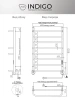 Фото электрический полотенцесушитель indigo europe lux 80/40 без полки lelle80-40rt