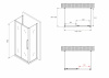 Фото душевое ограждение abber schwarzer diamant ag30110bmh-s100bm-s100bm 110x100 см