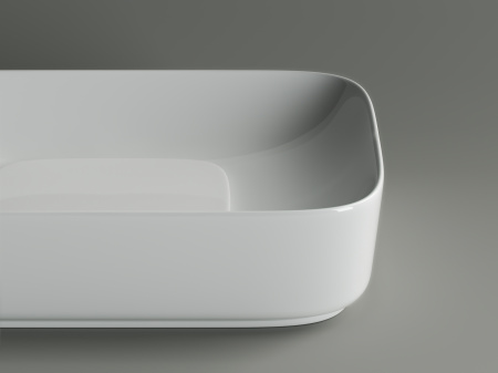 Фото раковина накладная ceramicanova element 60 см, цвет: белый cn5021
