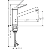 Фото смеситель для кухонной мойки hansgrohe zesis 74802000