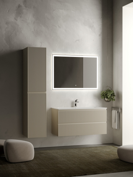 Фото тумба под раковину sancos snob r 100 см, цвет: beige soft  snr100ce