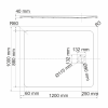 Фото поддон wasserkraft rhin 120x100 см 44t10