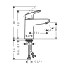 Фото смеситель для раковины hansgrohe logis 71101670