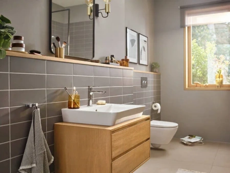 Фото смеситель для раковины hansgrohe rebris e 72560000
