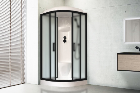Фото душевая кабина royal bath нк rb100hk6-wc-bl    100x100 см