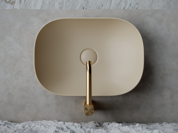 Фото раковина накладная ceramicanova element 45.5 см, цвет: капучино cn6009mc
