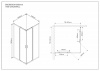 Фото душевой уголок vincea scala 80x80 см vss-2sc800cl
