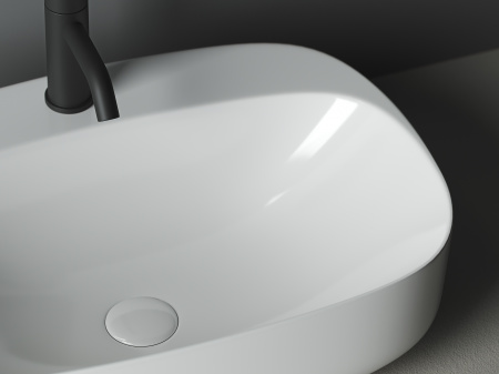 Фото раковина накладная ceramicanova element 59.5 см, цвет: белый cn5012