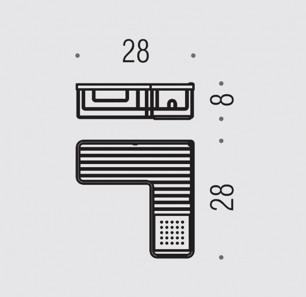 Фото полка-сетка подвесная colombo design complementi b9614