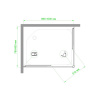 Фото душевое ограждение royal bath hpd rb8100hpd-c-ch 100x80 см