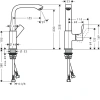 Фото смеситель для раковины hansgrohe metris 31081000