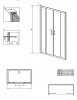 Фото душевая дверь radaway premium plus dwd 160 см 33363-01-01n
