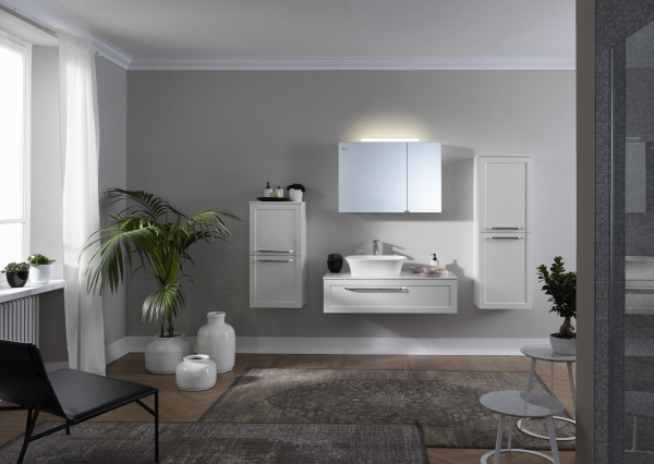 Фото тумба с раковиной kolpa-san blanche 110 см, цвет: антрацит ob 110ant