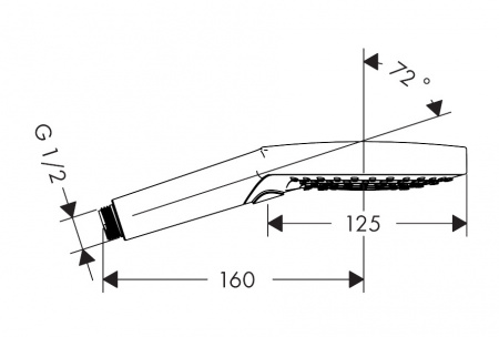 Фото душевая лейка hansgrohe raindance select s 120 3jet 26530000
