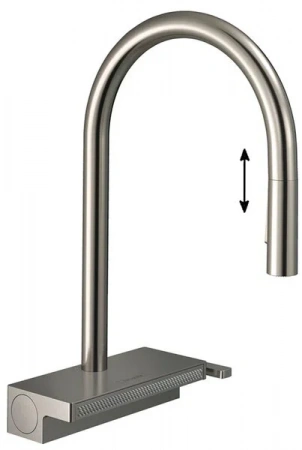 Фото смеситель для кухонной мойки hansgrohe aquno select 73831800