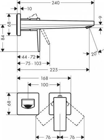 Фото смеситель для раковины hansgrohe metropol 32526140