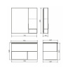 Фото тумба с раковиной comforty франкфурт 75 см 00-00011080