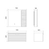 Фото тумба с раковиной comforty танжер 90 см 00-00019566