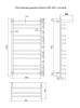 Фото водяной полотенцесушитель indigo brace 100/50 с полочкой lbcw100-50pbr