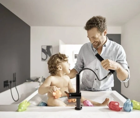 Фото смеситель для раковины hansgrohe finoris 76063670