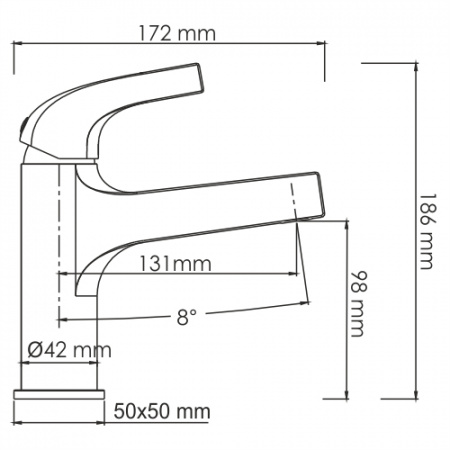 Фото смеситель для раковины wasserkraft sauer 7103
