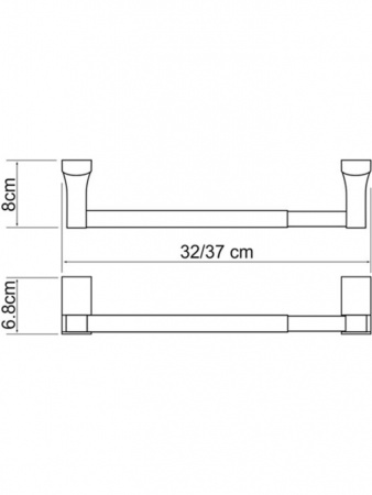 Фото полотенцедержатель wasserkraft exter k-5291