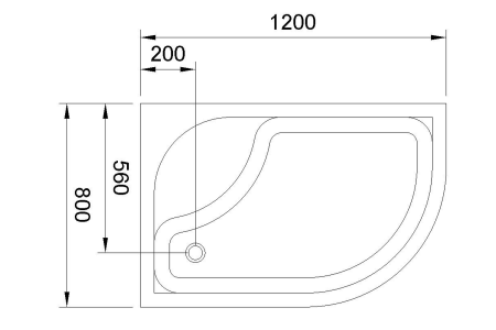 Фото поддон royal bath 120x80 см rb8120bk-l