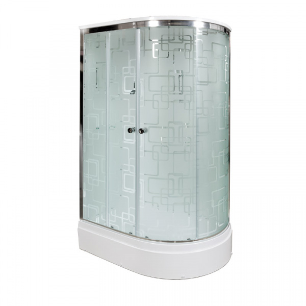 Фото душевая кабина dto 120x80 см em2712lgm+el с гидромассажем и электрикой