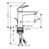 Фото смеситель для раковины hansgrohe logis 71254000