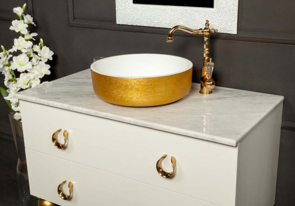 Фото раковина накладная armadi art lv204 corian 45 см 819-g