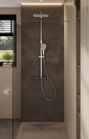 Фото душевая стойка allen brau infinity 5.21030-31 черный матовый
