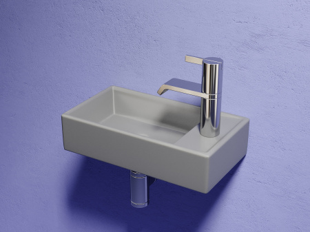 Фото раковина подвесная ceramicanova element 41.7 см, цвет: антрацит cn6051lmh