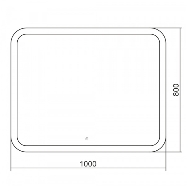 Фото зеркало abber see 100 см ag6109sl-1.0
