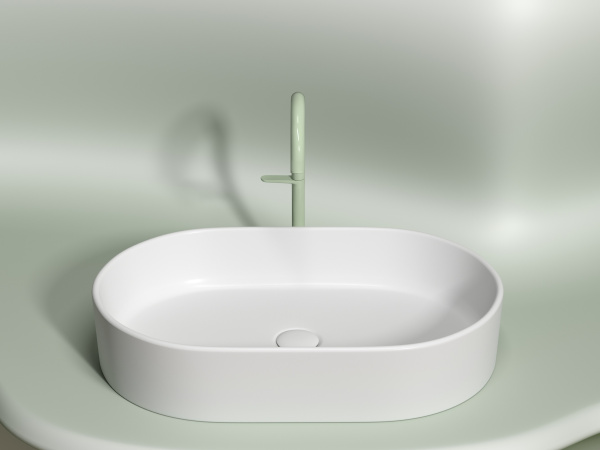 Фото раковина накладная ceramicanova element 60.8 см, цвет: белый cn6048mw