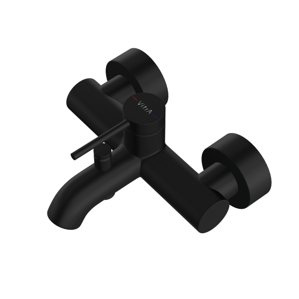 Фото смесители для ванны vitra minimax round a4354836exp цвет черный