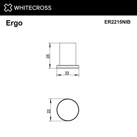 Фото крючок whitecross ergo er2215nib, цвет: никель брашированный