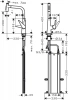 Фото смеситель для кухонной мойки hansgrohe talis select 73867800
