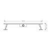 Фото душевой трап raglo 7x60 см цвет: черный r652.60.06