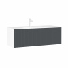Тумба с раковиной Orka Cube 120 см, цвет: антрацит 3000381