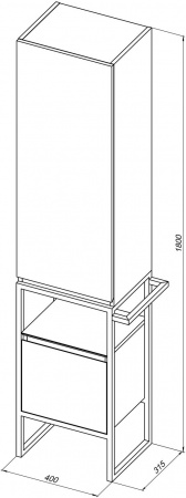 Фото пенал напольный allen brau priority 40 1.31005.am r