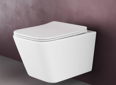 Фото унитаз подвесной, безободковый ceramicanova metric cn3007